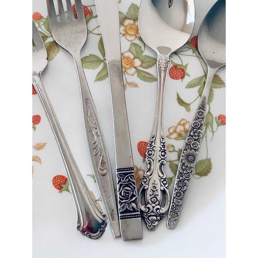 Vintage Mismatched Flatware Sets—Service for 6 (30 pieces)